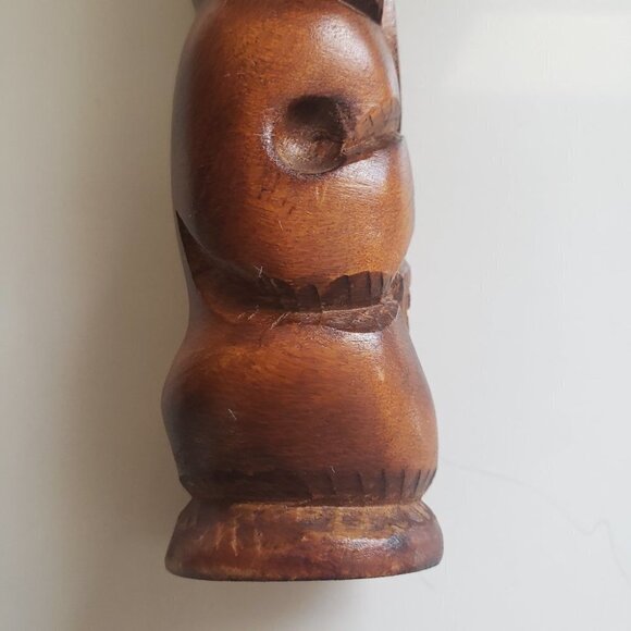 hand Carved Wooden Statue, 6" tall - Picture 10 of 14